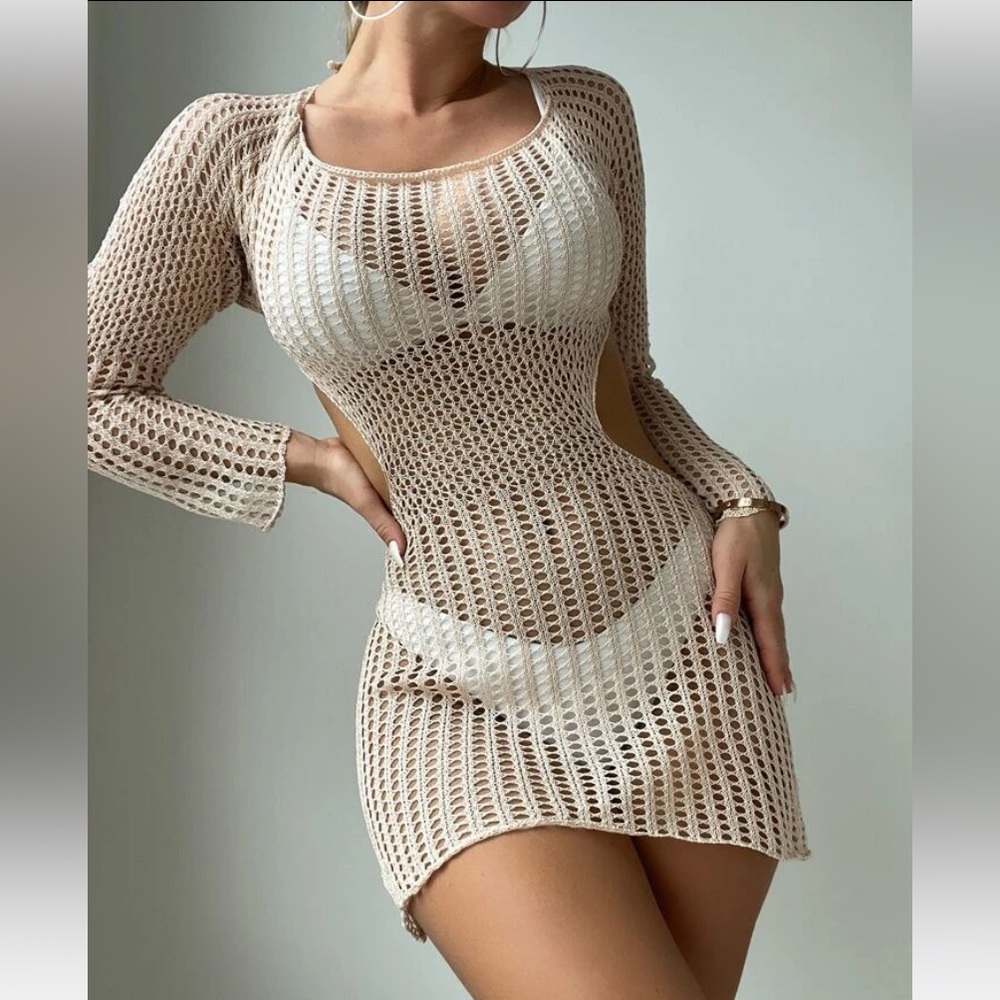 Womens Crochet Swimsuit Cover Up